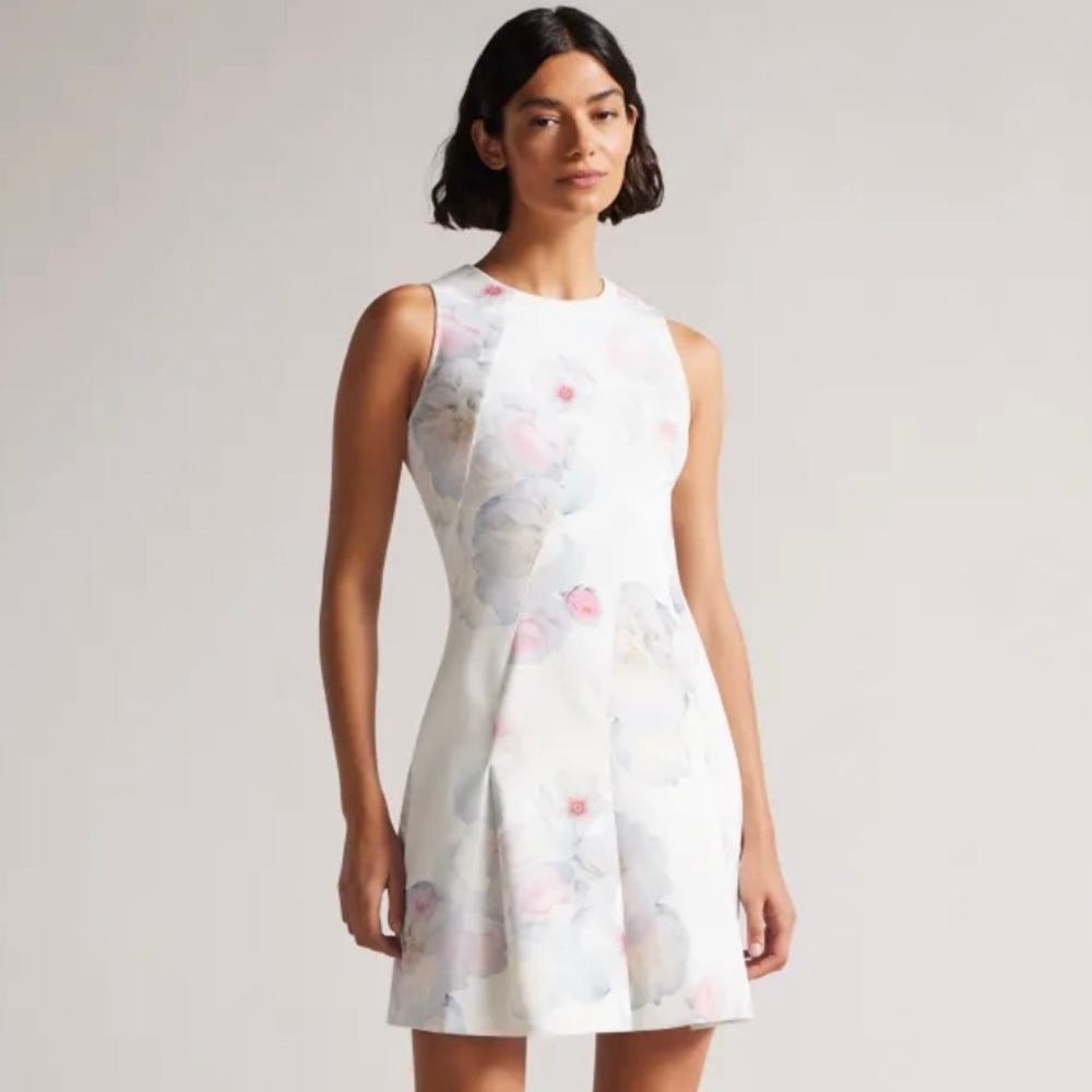Ted Baker London Puxie Floral Neoprene Skater Dress